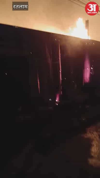 A massive fire broke out at midnight in a scrap warehouse located in a residential area