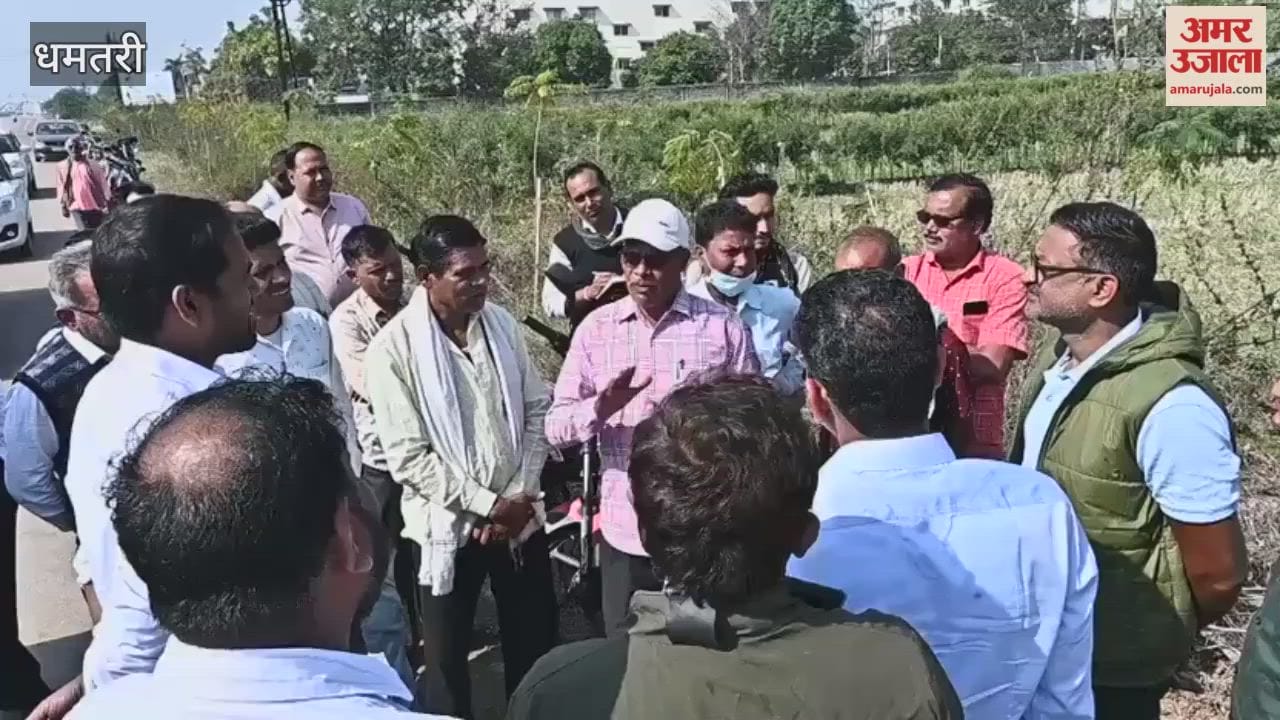the collector inspected several villages in the district and interacted with farmers
