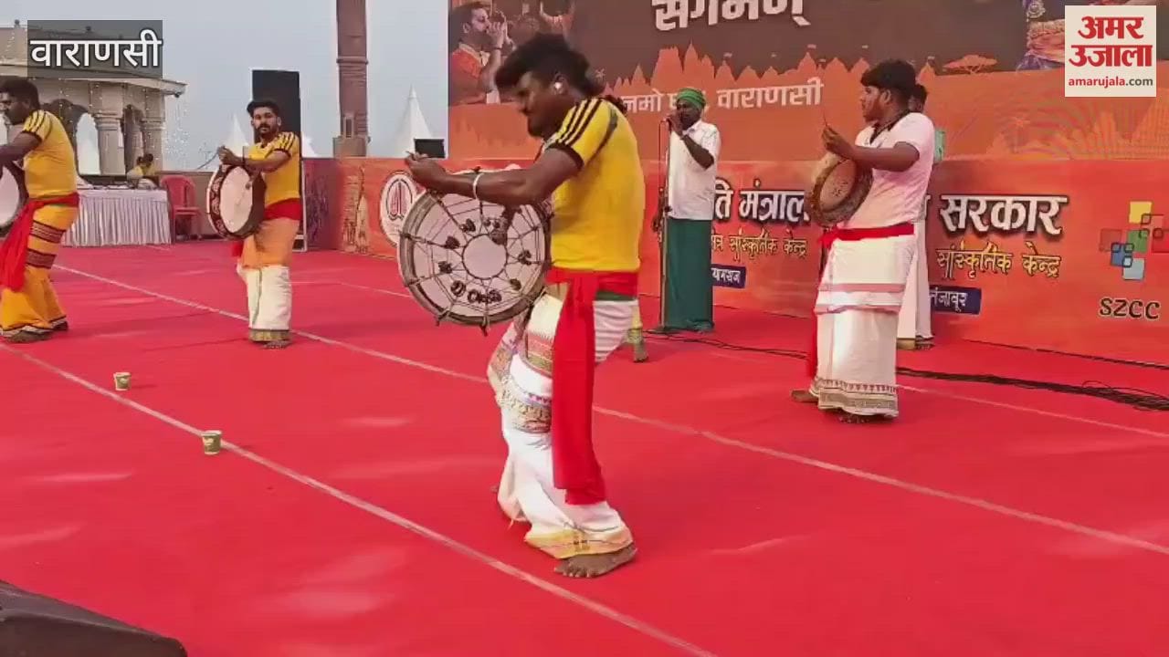 Artists from Tamil Nadu set stage on fire in namo ghat varanasi