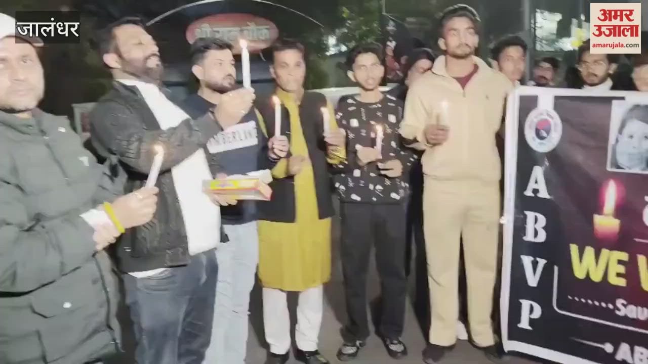 13-year-old girl murdered in Jalandhar ABVP takes out candle march
