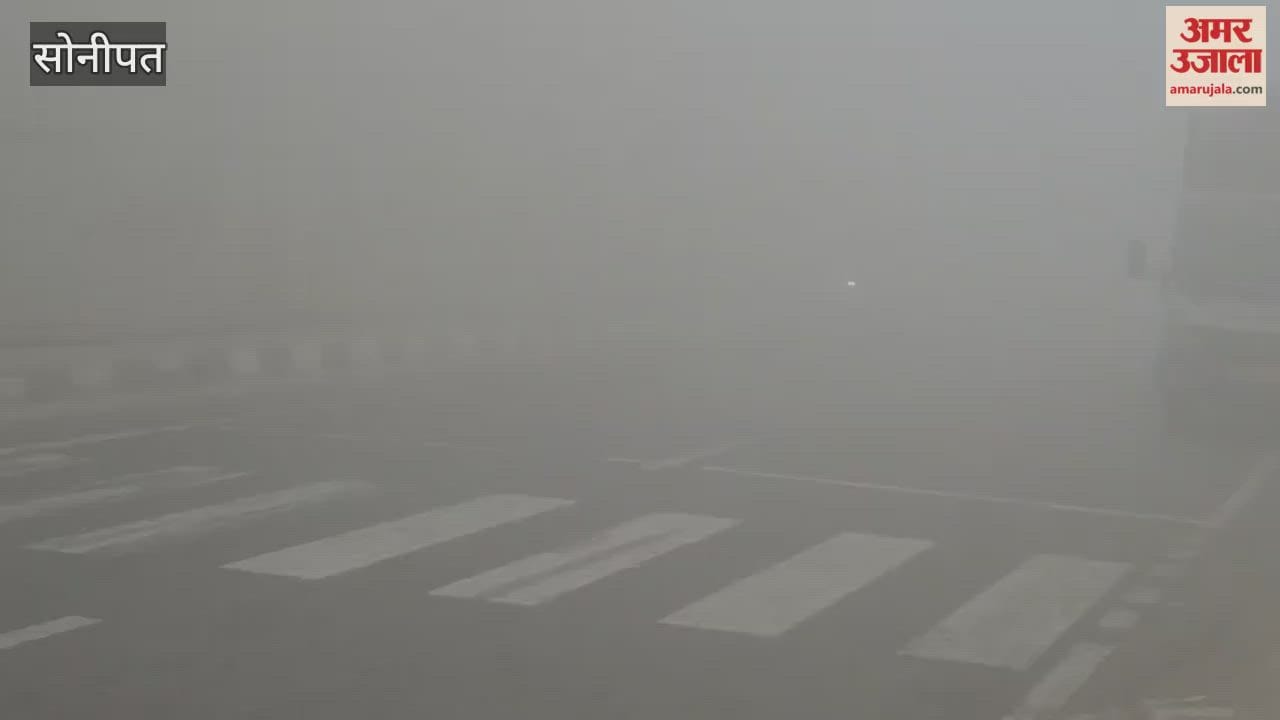 For the second consecutive day, fog slowed down traffic in Sonipat, causing inconvenience to drivers