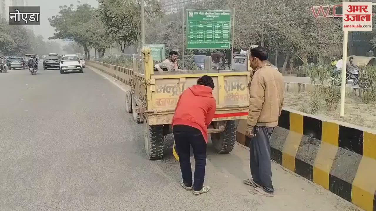 Traffic police launched a campaign and installed reflective tape on heavy vehicles.
