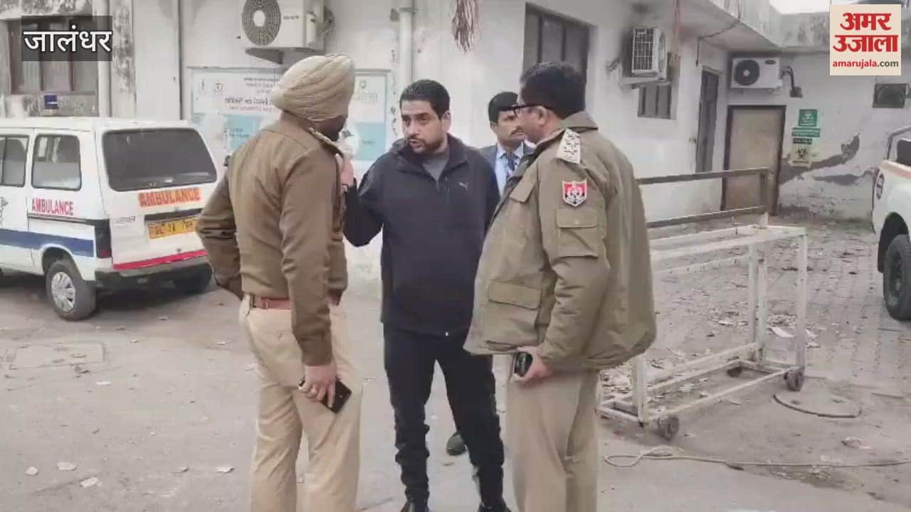 Police arrived at the civil hospital in Jalandhar to conduct a post-mortem examination on the nephew of a former MLA.