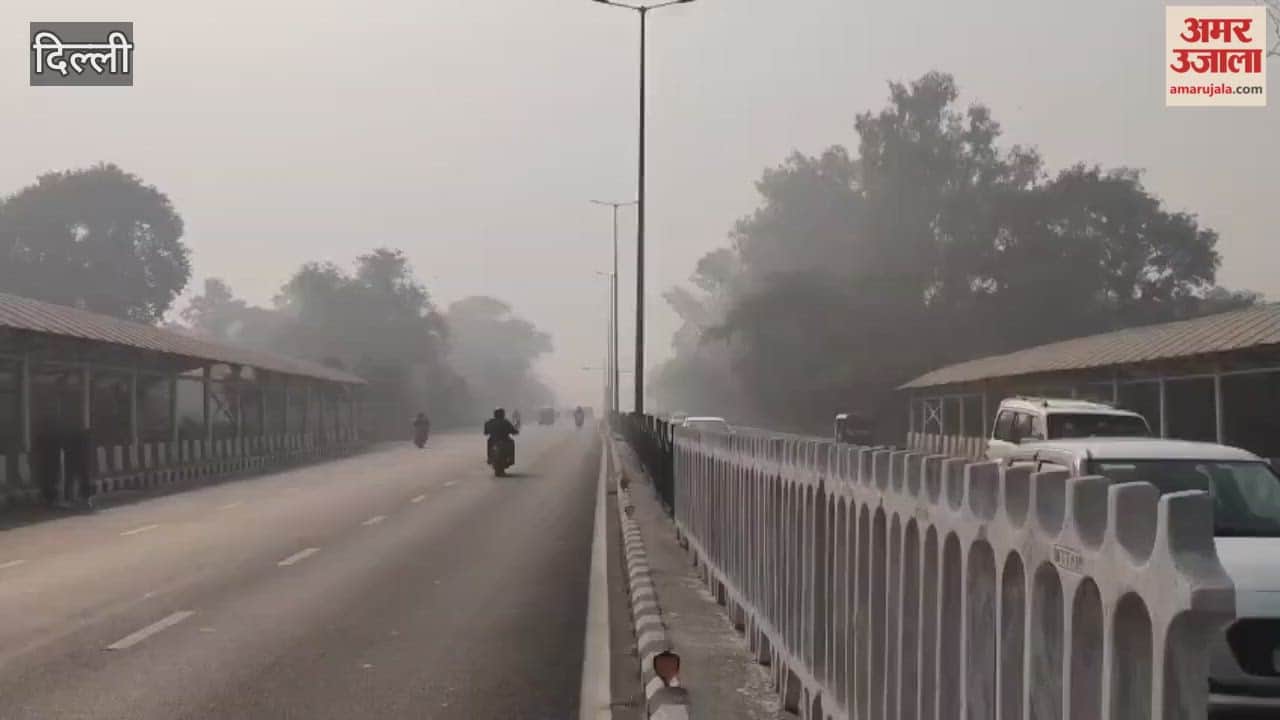 Dense smog on Delhi-Mathura road due to pollution