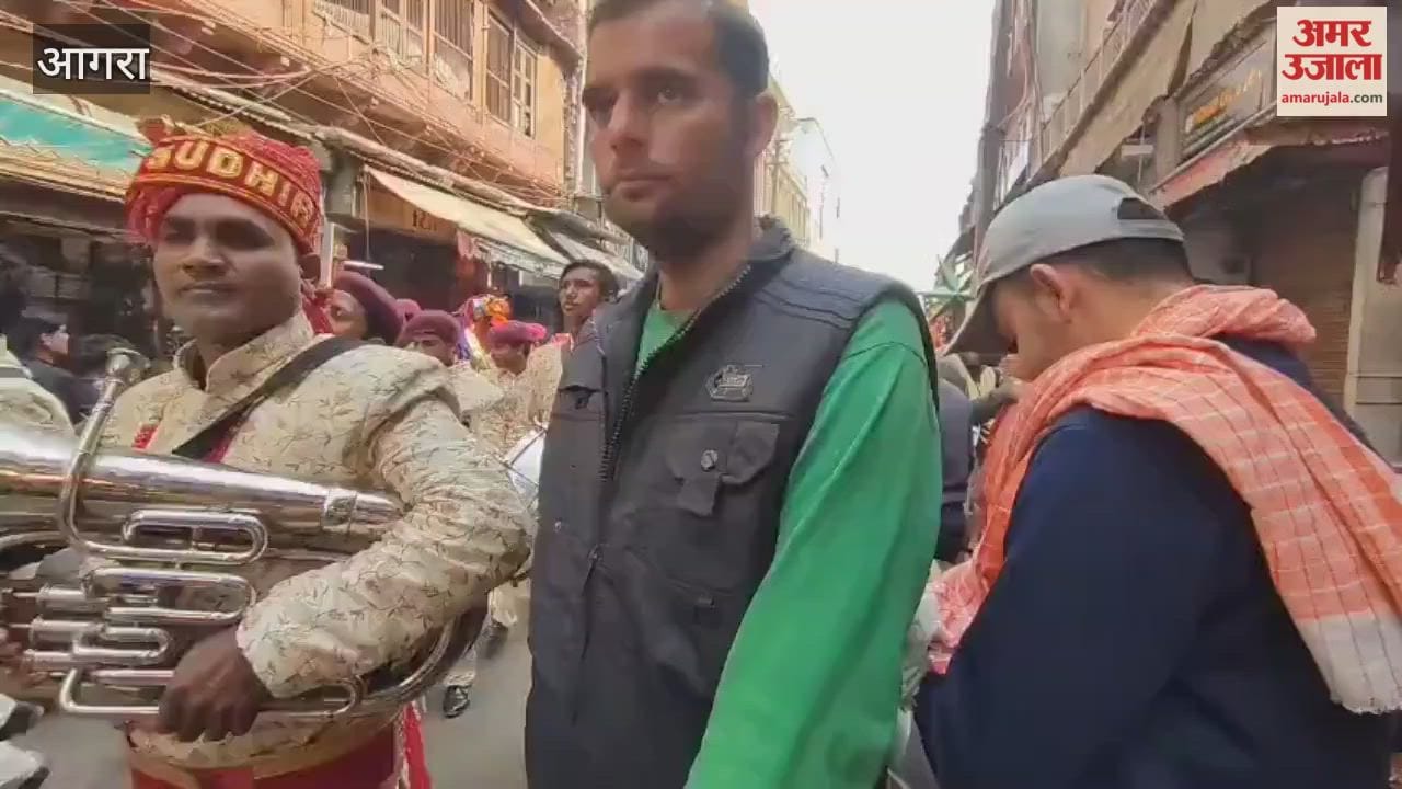 Colorful Invitation Yatra with Jhankis and Decorated Gates in Rawatpada