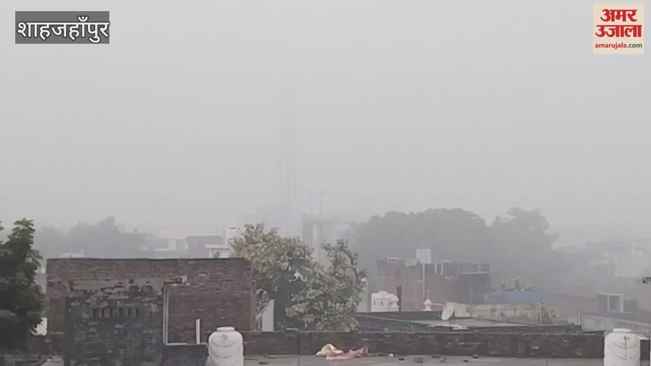 Dense fog covered Shahjahanpur after 9 AM