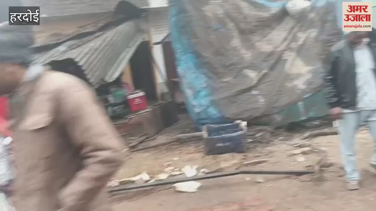 Hardoi: Out-of-control truck demolishes three roadside stalls, couple seriously injured
