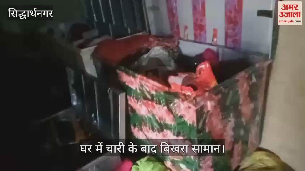 Thieves entered the house from the back door and stole cash and jewellery worth about Rs 3 lakh.