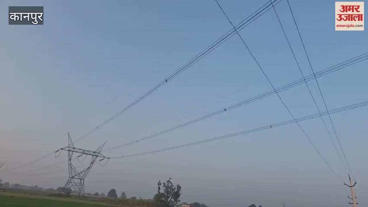 Farmers are frightened by the eerie crackling sounds from the mega high-tension power line