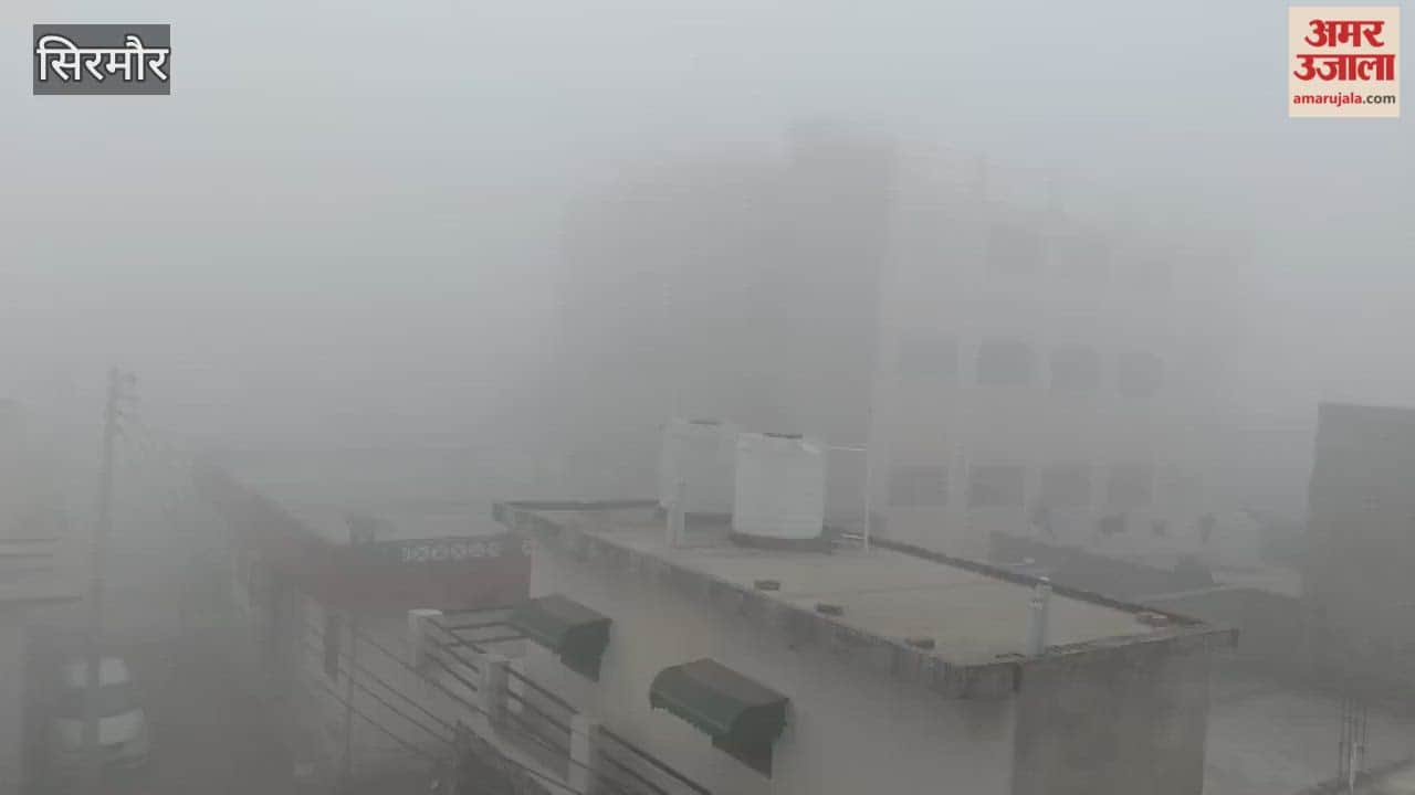Sirmour Dense fog blankets some areas of Kala Amb Paonta and Nahan