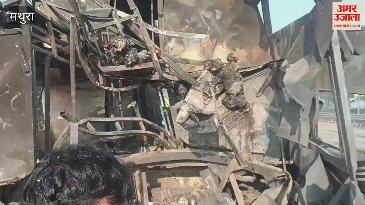Yamuna Expressway accident people burnt alive in buses heart-wrenching video