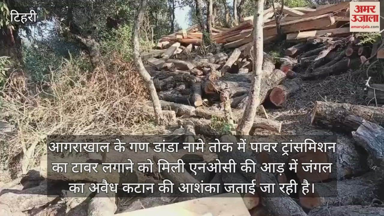 Several trees were cut down under the guise of obtaining a No Objection Certificate NOC Narendra Nagar tehri