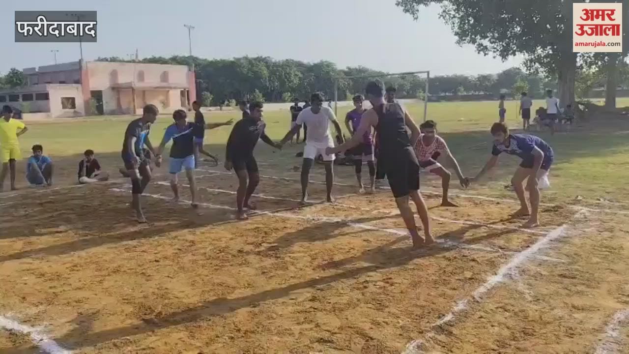 Kabaddi practice session organized for upcoming competition at Rajiv Gandhi Sports Stadium in Faridabad