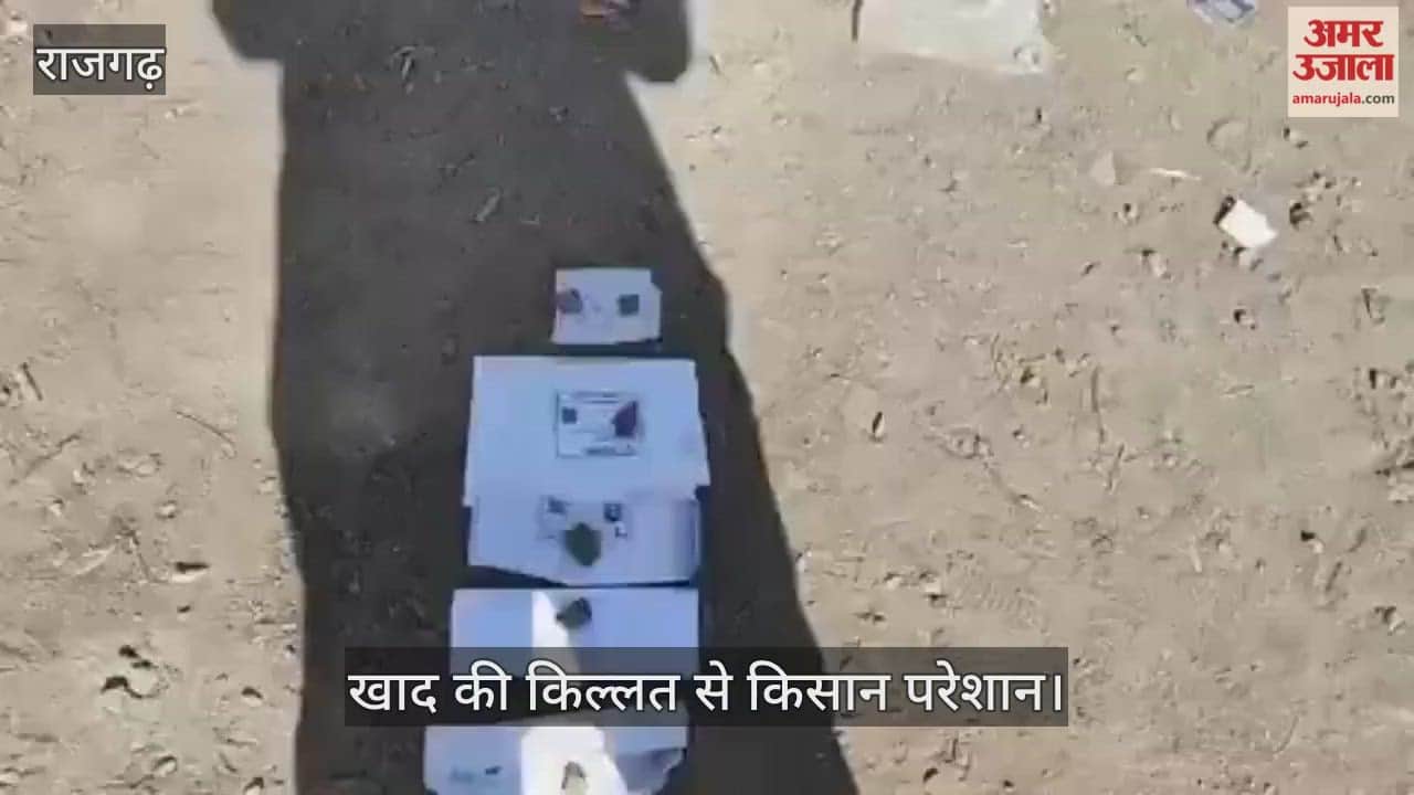 Rajgarh News: Urea fertilizer shortage, farmers are having to wait in queues for several days.