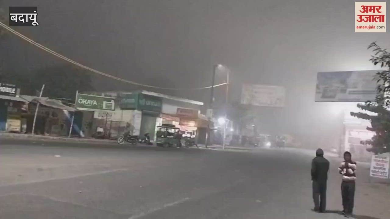 Dense fog blankets Badaun disrupting daily life due to the cold weather