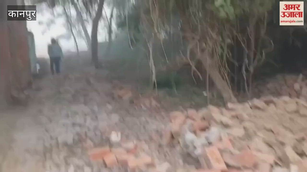 Kanpur: Uproar over demolition of ancient temple wall to create a plot access road