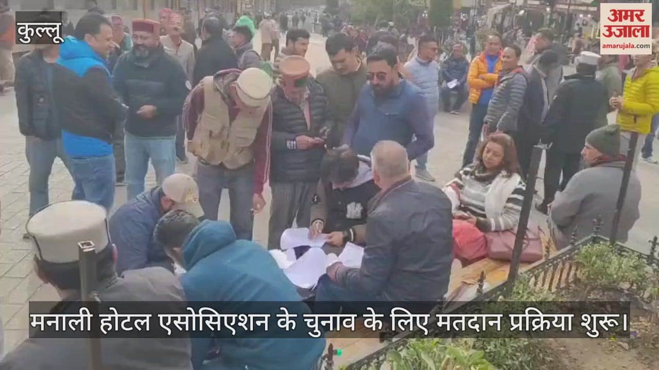 The voting process has begun for the Manali Hotel Association elections.