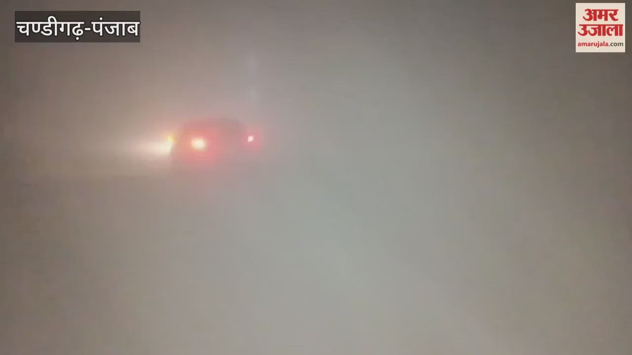 Dense fog in Moga, drivers troubled