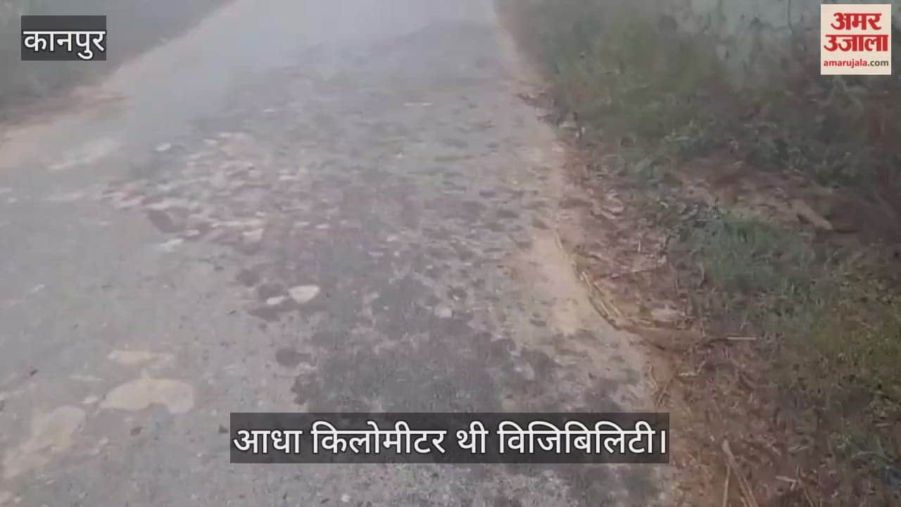 कानपुर: दोपहर तक सूर्य देव के दर्शन नहीं, बूंद-बूंद बनकर बरस रहा है कोहरा