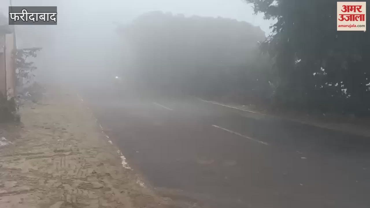 Life in Faridabad has been severely affected due to the fog