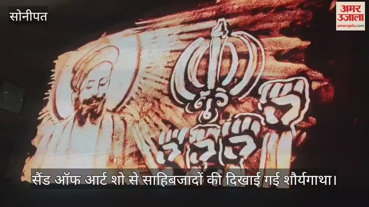 The saga of bravery of Sahibzadas was shown through the Sand of Art Show