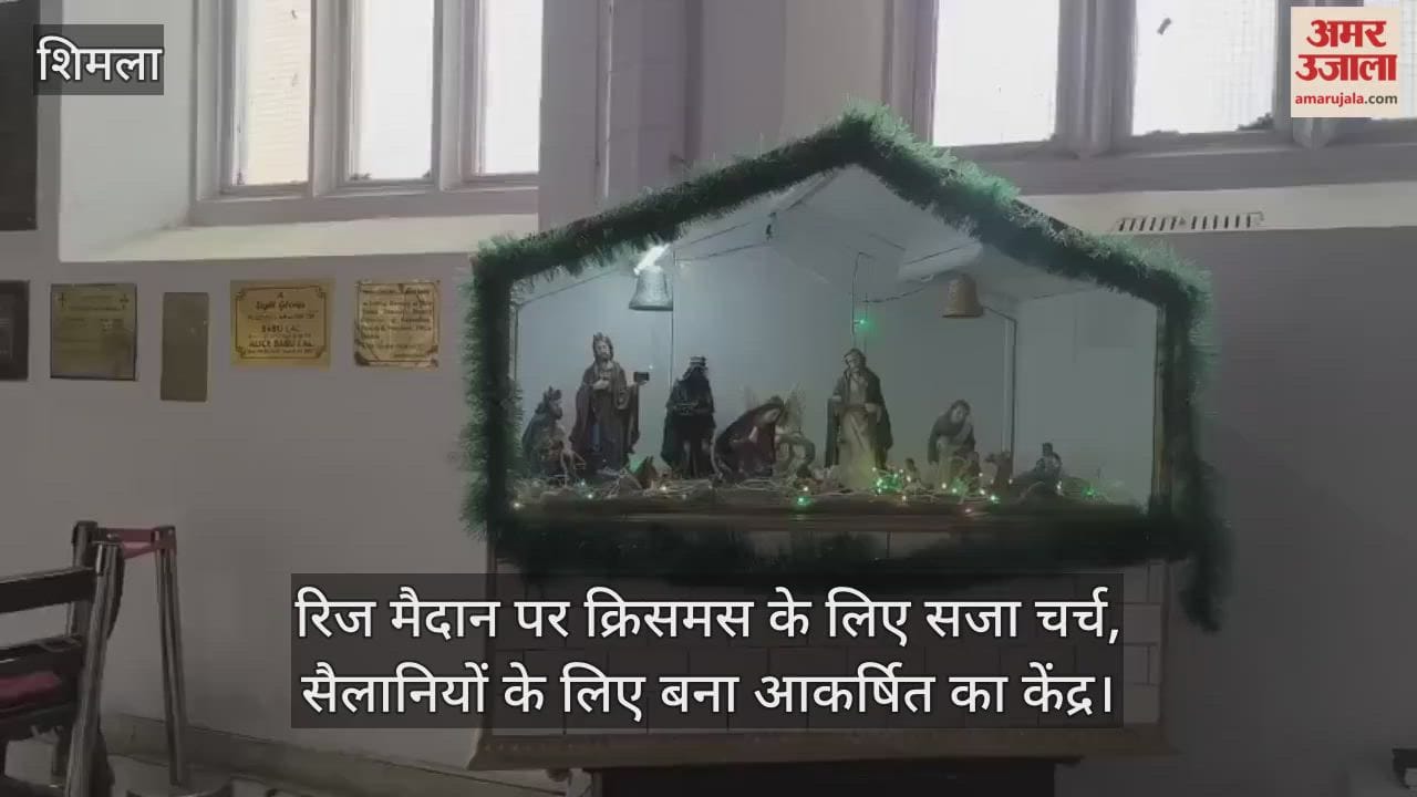 church, decorated for Christmas on the Ridge ground, has become a center of attraction for tourists.