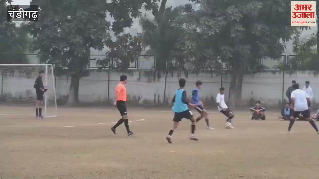 Football match between St. John's and St. Stephen's at Sector 46 Sports Complex, Chandigarh