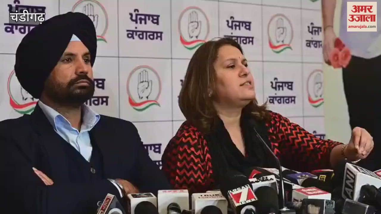 Congress spokesperson Supriya Shrinate spoke to reporters at the Punjab Congress Bhawan in Chandigarh.