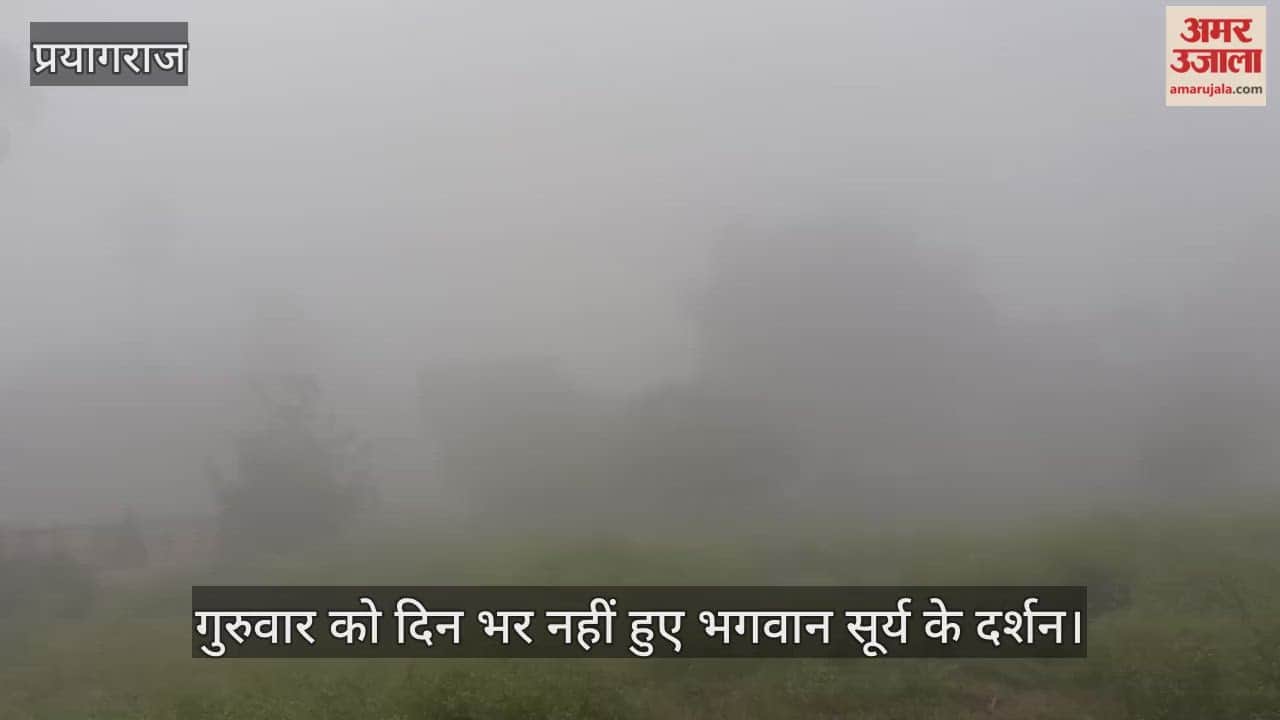 Lord Surya was not seen on Thursday morning, people kept shivering.