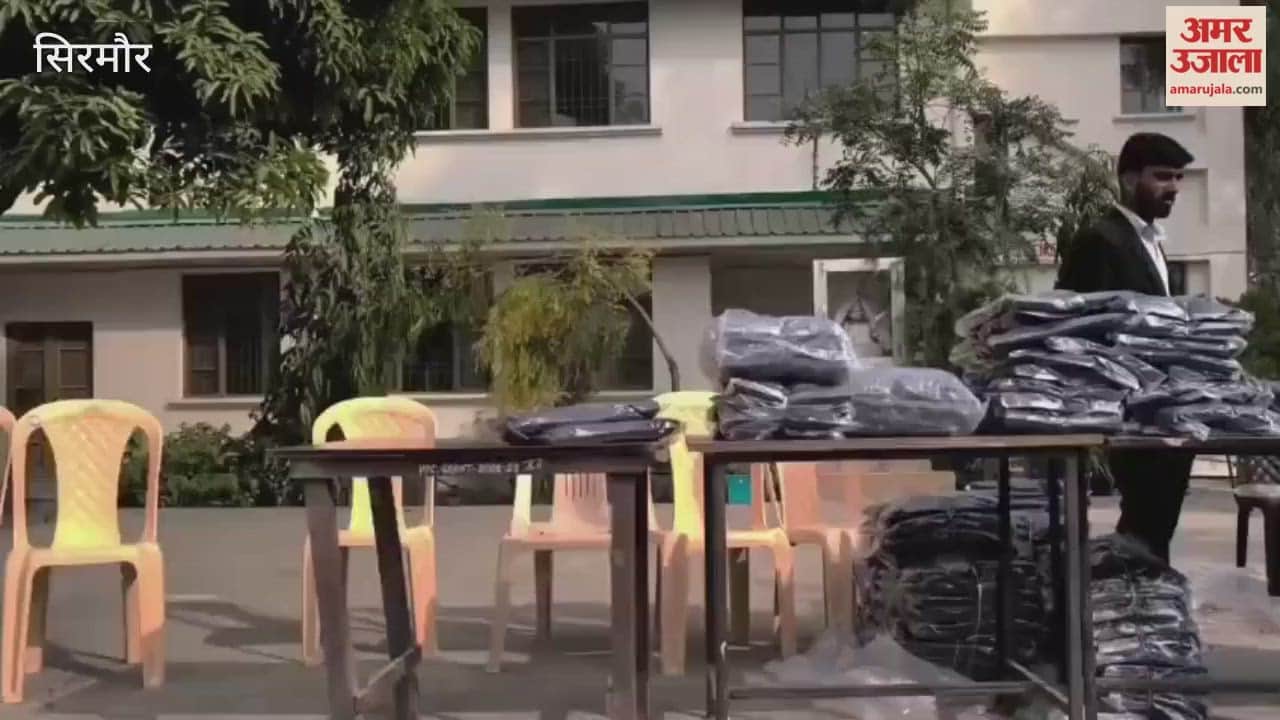 Sirmour Warm sweaters were distributed to 523 children at Moginand School