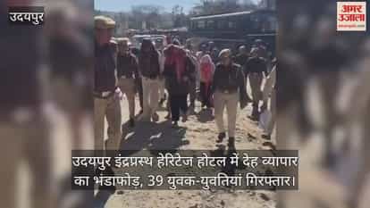 Udaipur: Prostitution racket busted at Inderprastha Heritage Hotel in Udaipur, 39 young men and women arrested