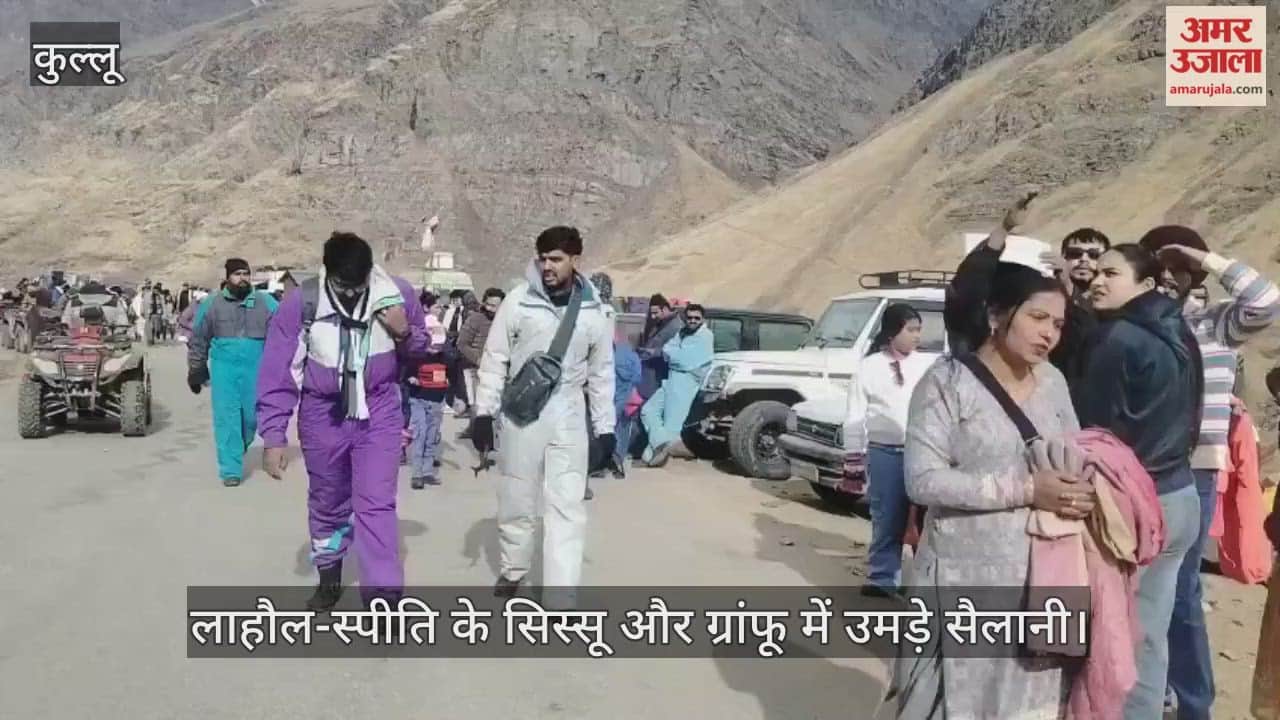 Tourists flocked to Sissu and Gramphu in Lahaul-Spiti.