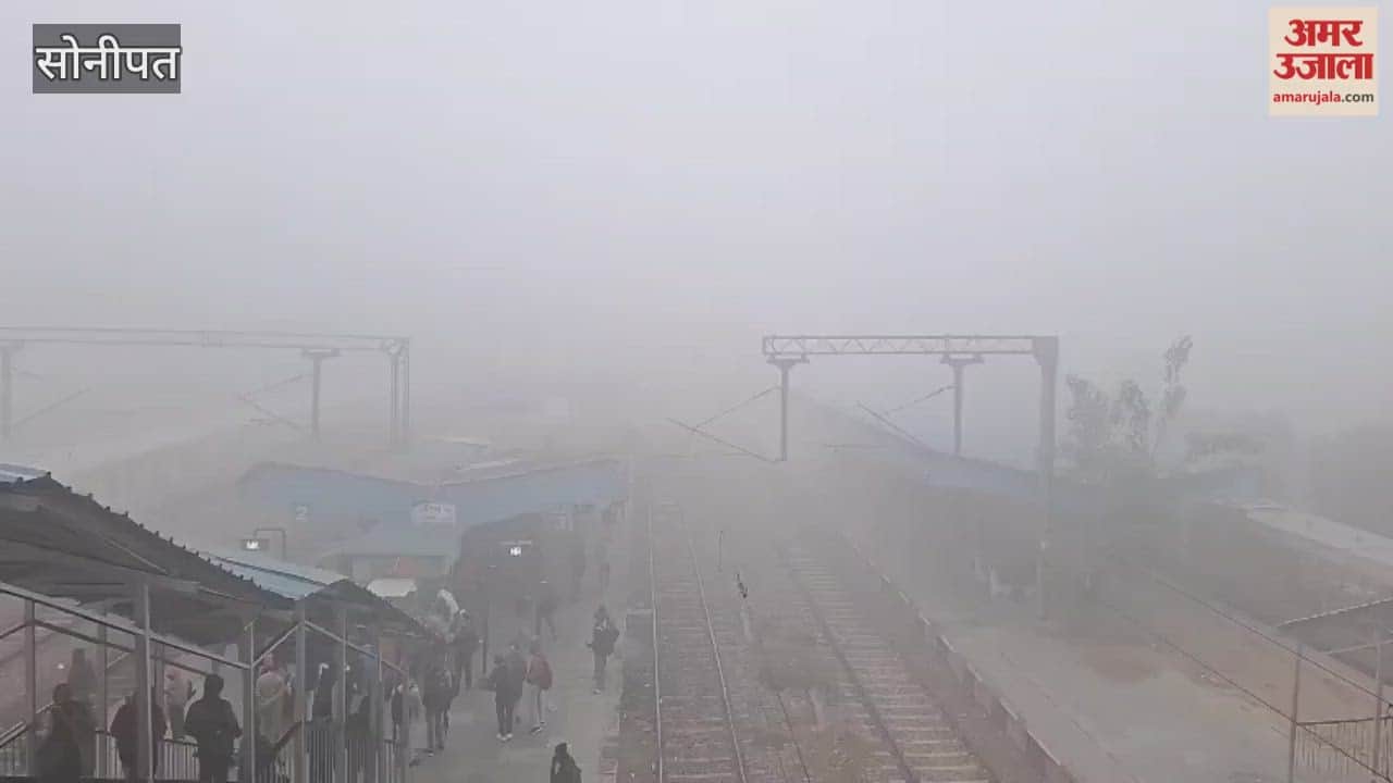 For the second consecutive day, fog caused difficulties in Sonipat, slowing down traffic.