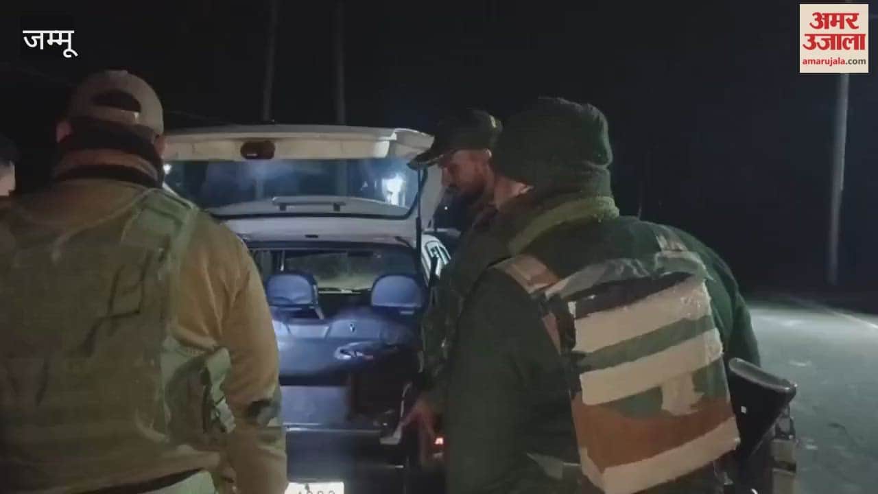 High alert at the border: Police and BSF personnel are conducting strict checks on passersby.