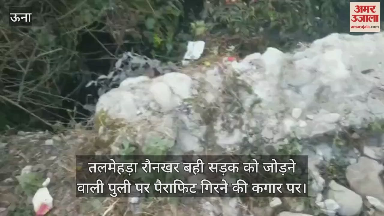 parapet on the culvert connecting the Talmehda Raunkhar Bahai road is on the verge of collapsing.
