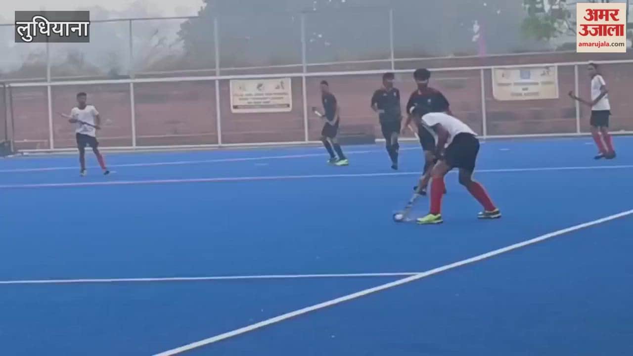 Semifinal match of All India Jagtar Singh Memorial Hockey Tournament in Ludhiana