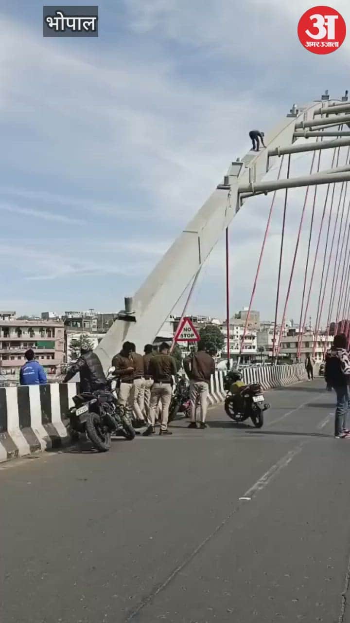 Bhopal News: Mentally disturbed youth climbed on Rani Kamalapati Bridge