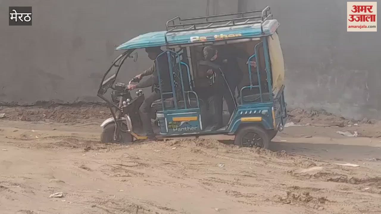 Meerut: Construction work on railway road link road incomplete, danger of accidents