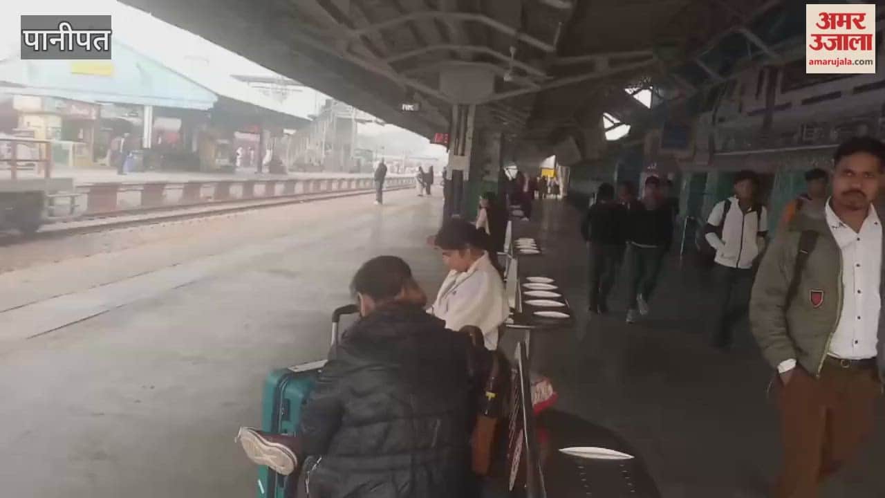 Train delayed due to fog