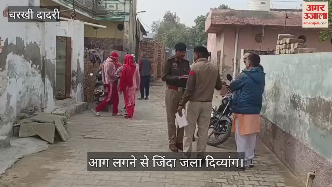 Disabled person burnt alive in fire