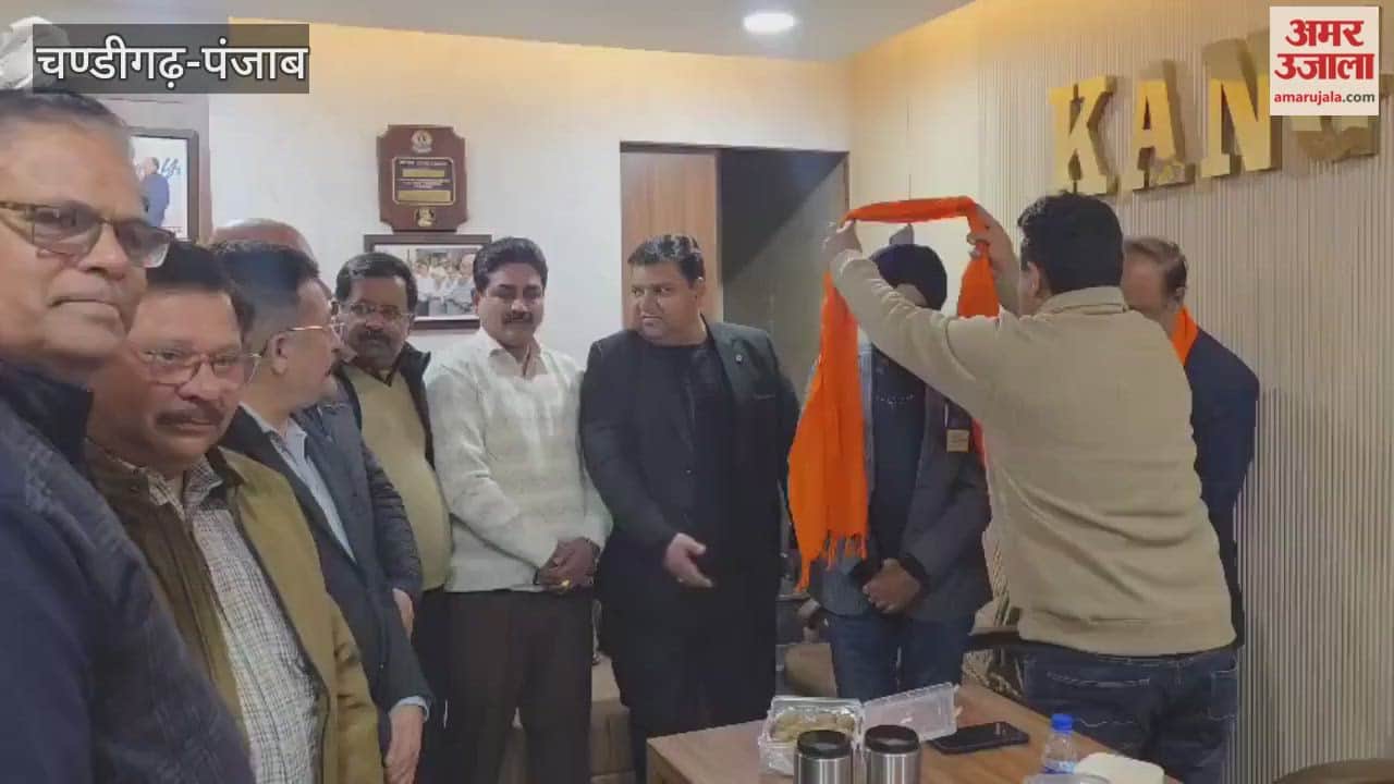 International pin awarded to District Chairman Gurdeep Singh Kang in Phagwara