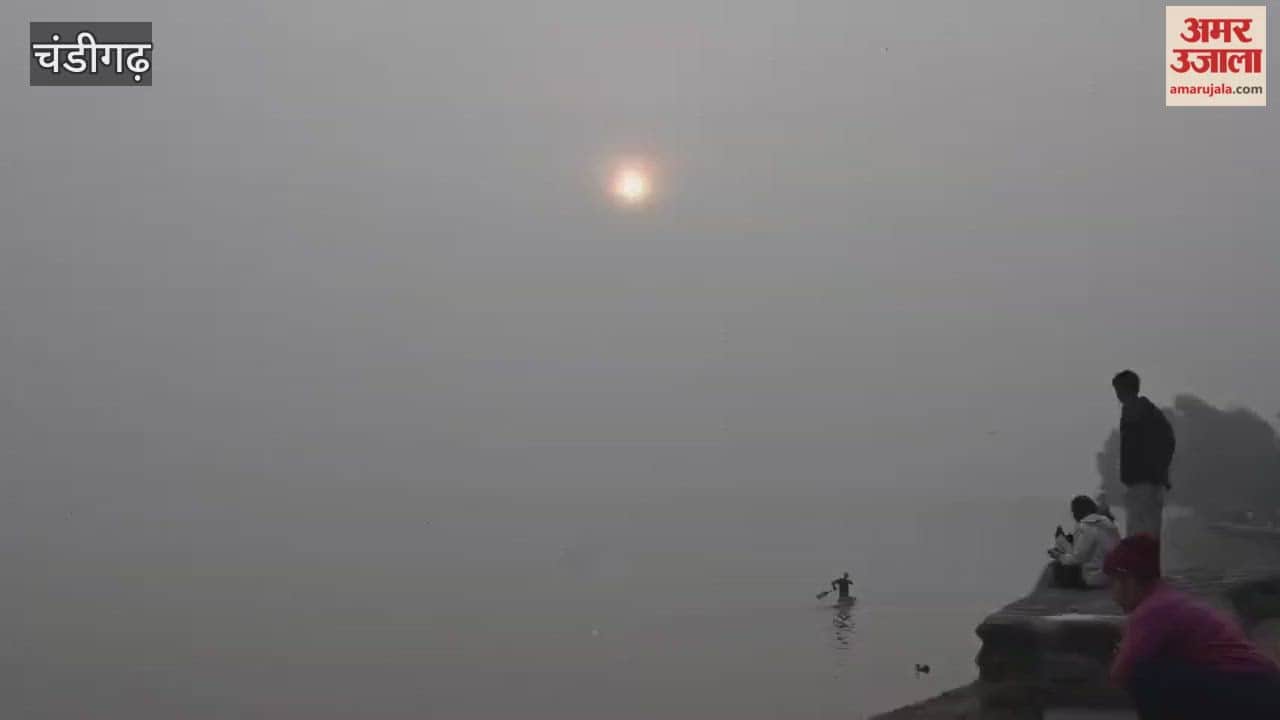 morning in Chandigarh began with dense fog