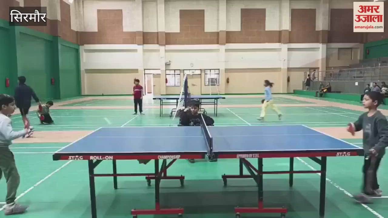 Sirmour A table tennis competition was organized at the indoor stadium of Chamba Ground in Nahan