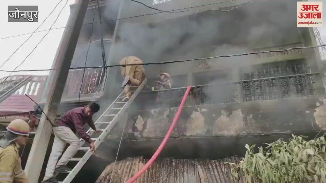 Three houses and shop were gutted in fire that broke out due to unknown reasons