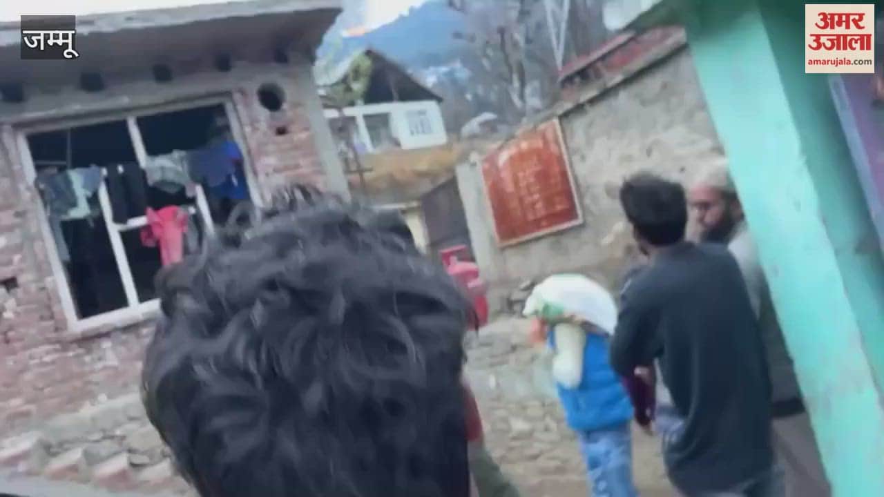 just A fire incident was reported in two houses inside Thakraie Shanna village today.