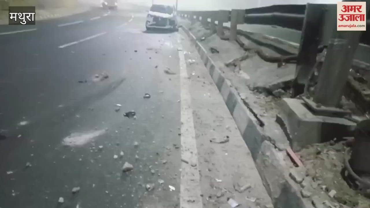 car overturned after being hit by truck