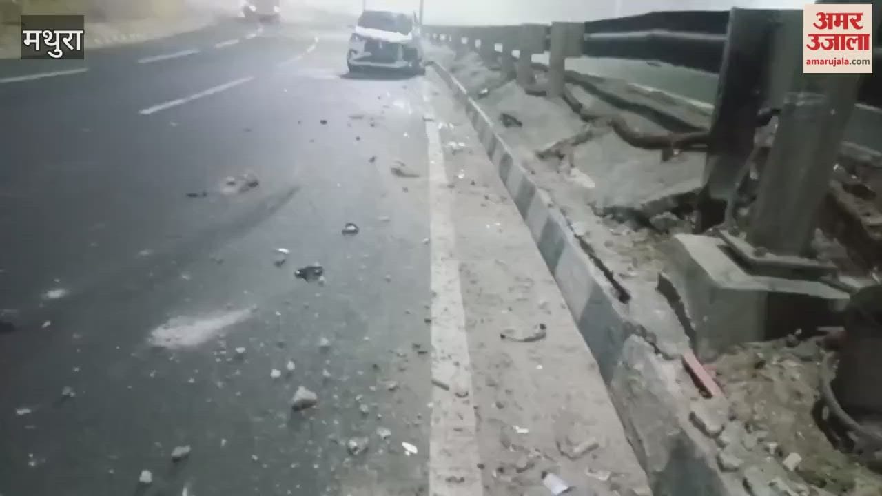 car overturned after being hit by truck