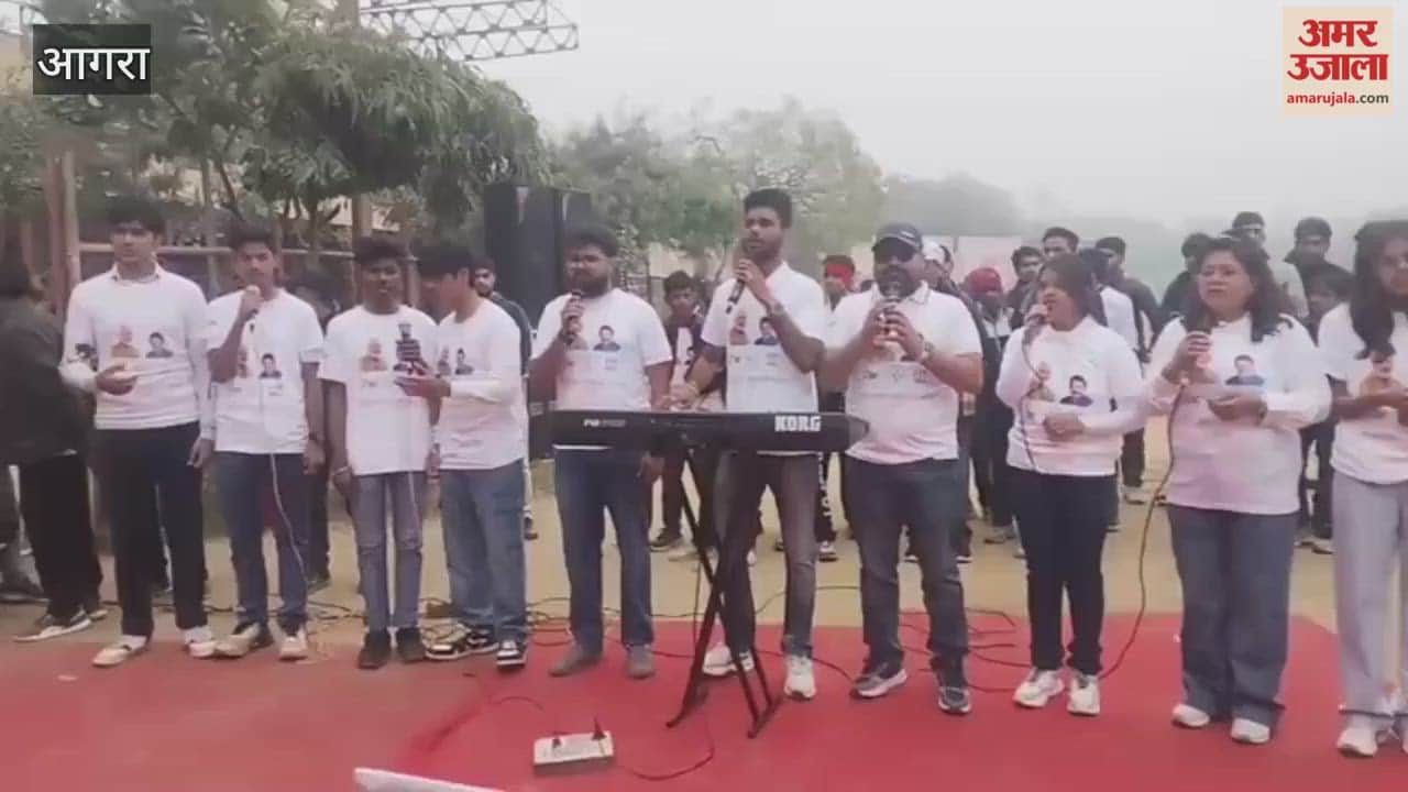 Thousands of people ran in mini-marathon at sansad khel mahotsav