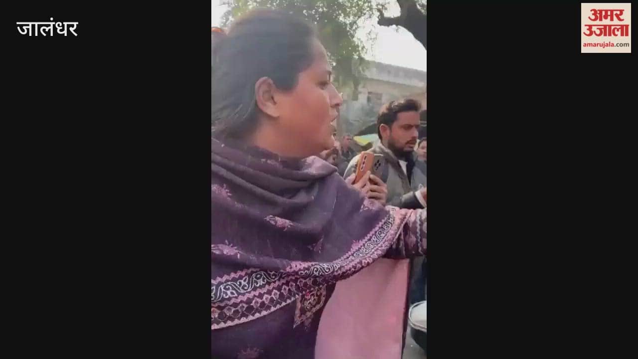 Chaos erupts at Bhargava Camp police station in Jalandhar.