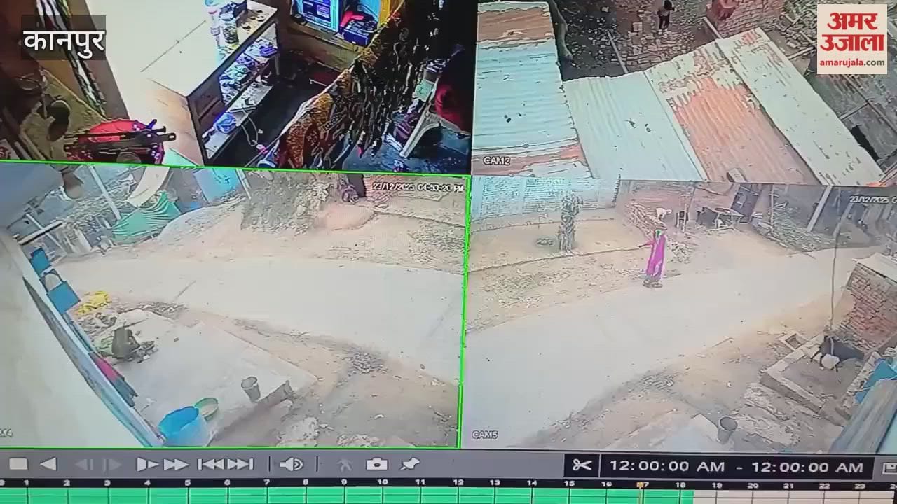 Kanpur: Young men on a motorcycle steal a goat in broad daylight